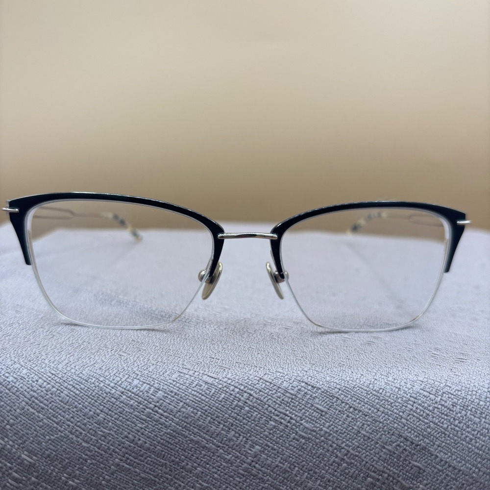 Calvin Klein CK8065 007 Black Gold Titanium Eyeglasses 52-18-135 Japan